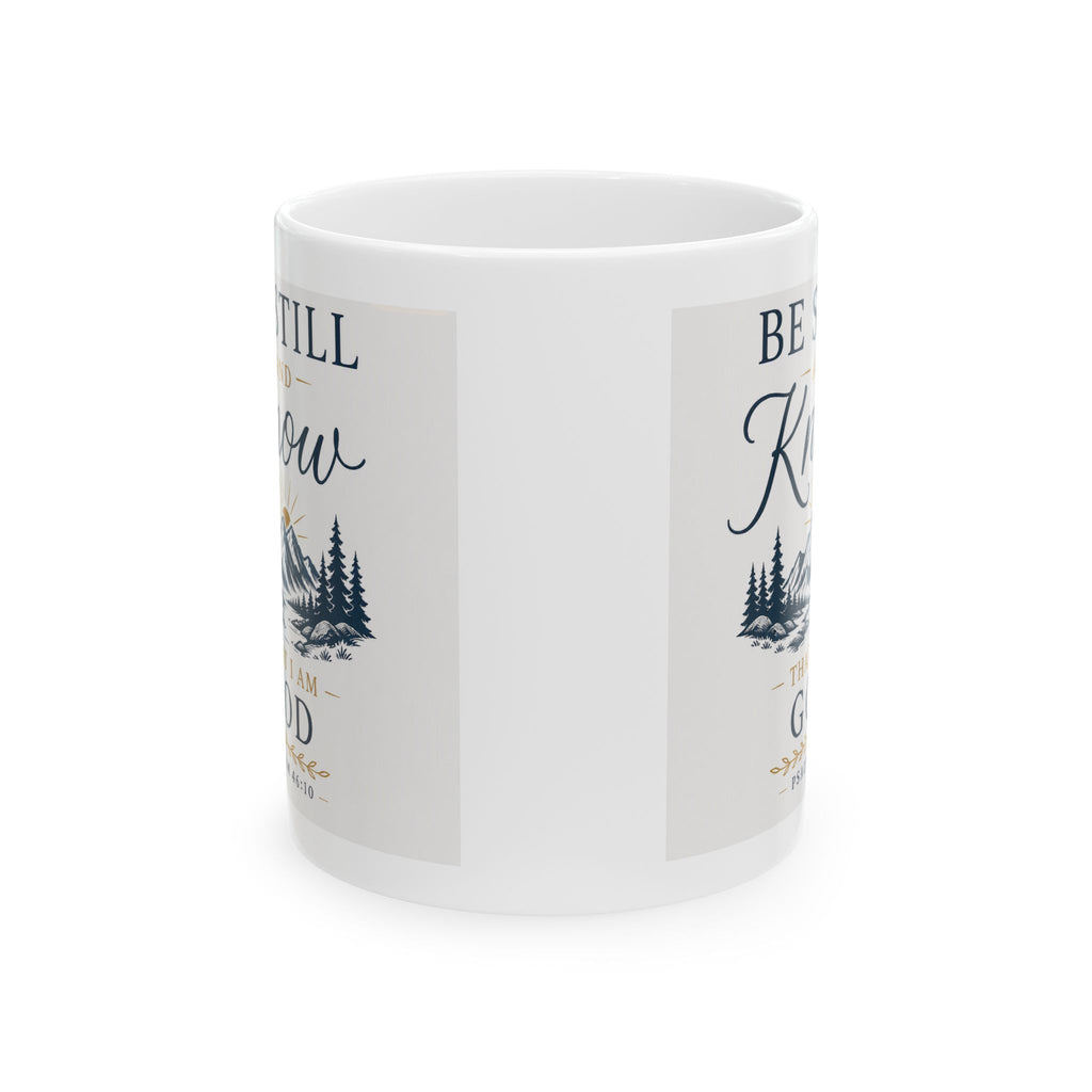Rustic 'Be Still My Soul' Ceramic Coffee Mug – Inspirational Faith Gift (11oz & 15oz)