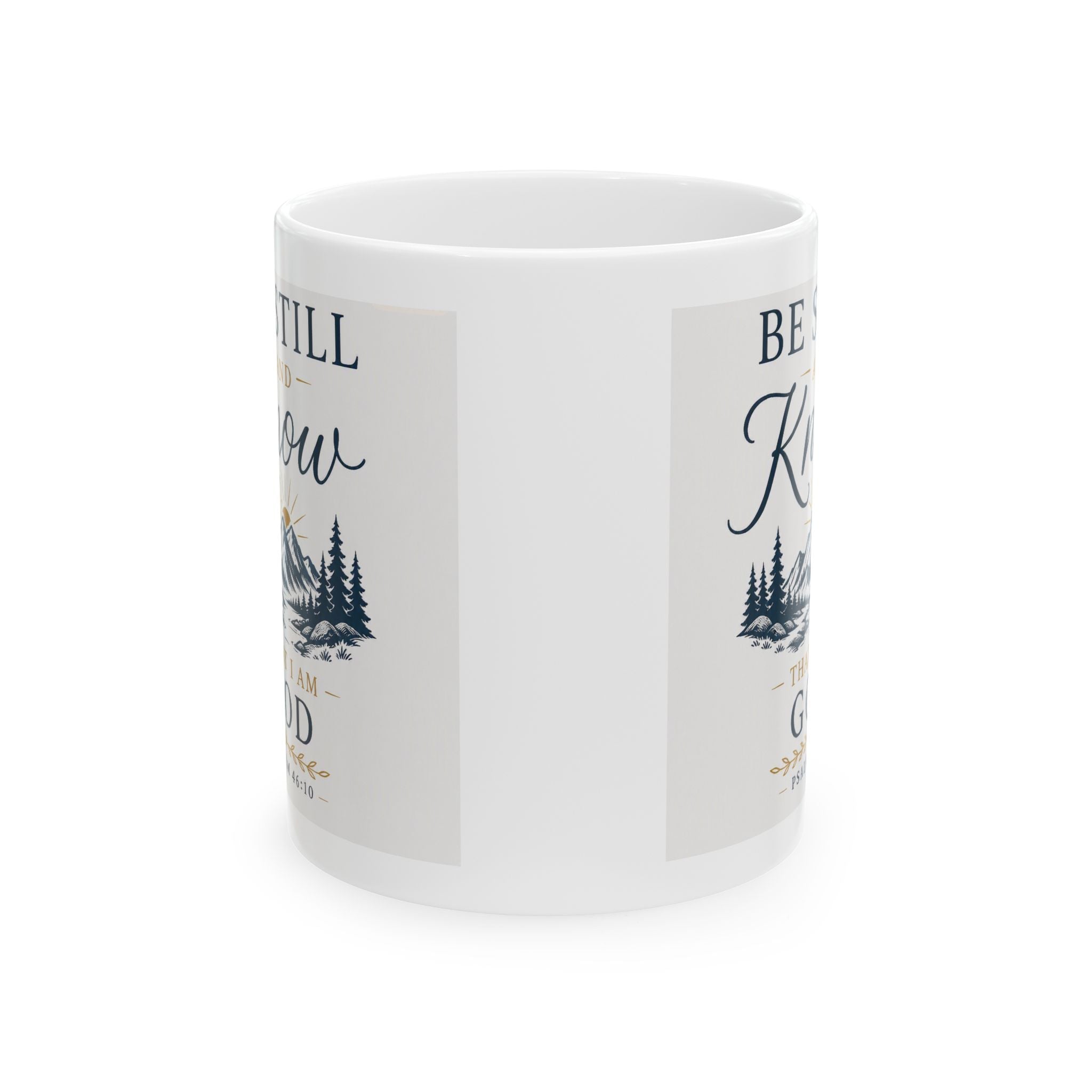Rustic 'Be Still My Soul' Ceramic Coffee Mug – Inspirational Faith Gift (11oz & 15oz)