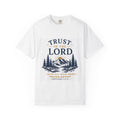 Trust in the Lord Mountain T-Shirt — Proverbs 3:5-6 Christian Faith Tee